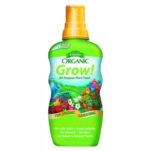 "Grow" from Espoma is a great organic liquid fertilizer for houseplants and the garden too.