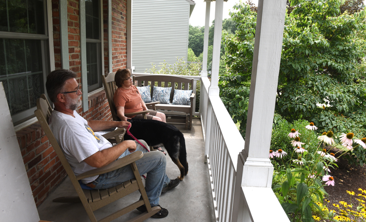 Laurie and David Jones of Gibsonia are working on turning their garden into a Certified Backyard Habitat, a program offered by the Audubon Society of Western Pennsylvania. The couple enjoy sitting on their front porch in the morning to watch the wildlife visit their plants.