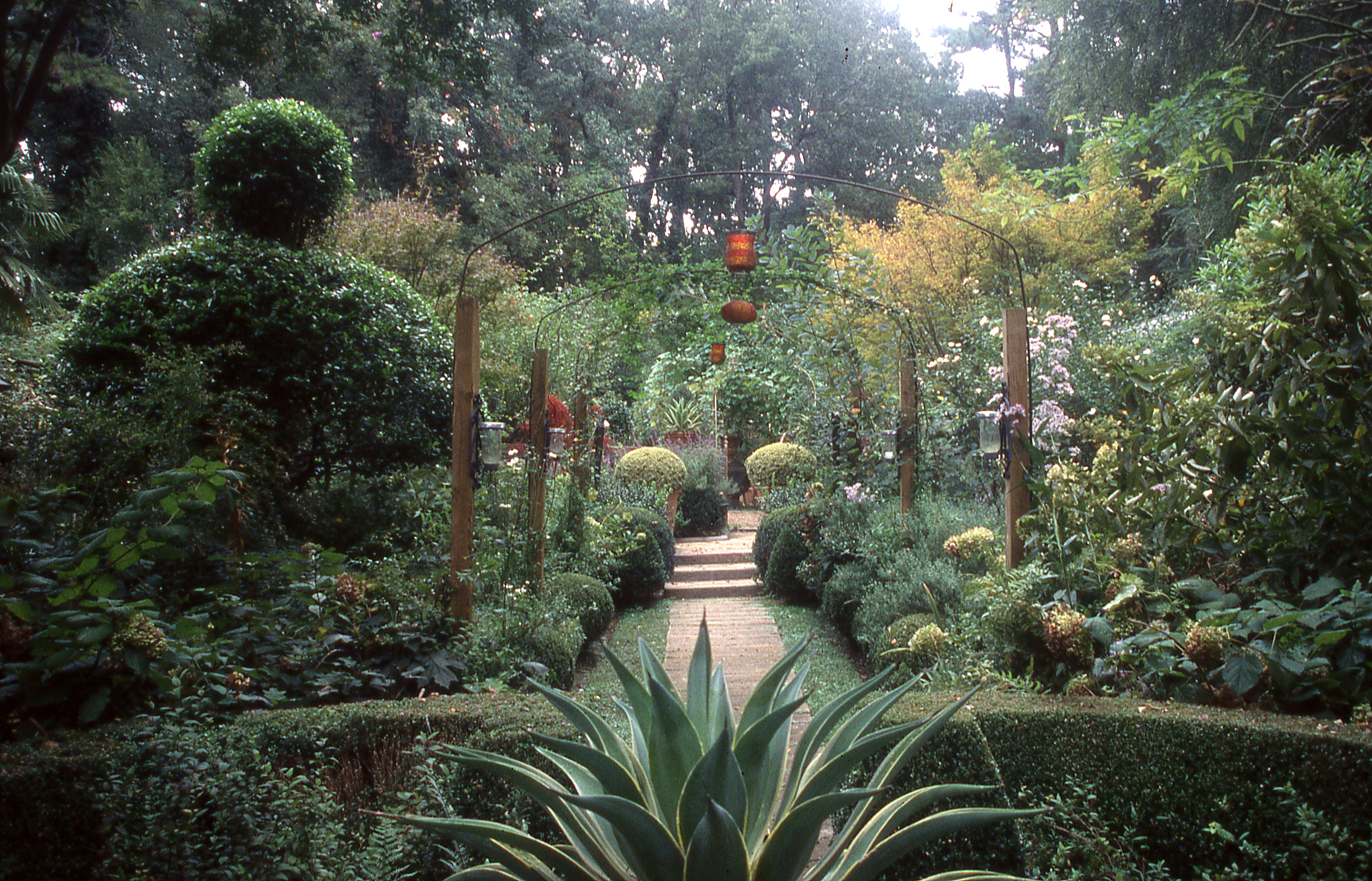 Ryan Gainey is a self taught plantsman and garden designer featured in the documentary The Well-Placed Weed: The Bountiful Gardens of Ryan Gainey. This is part of his garden near Atlanta.