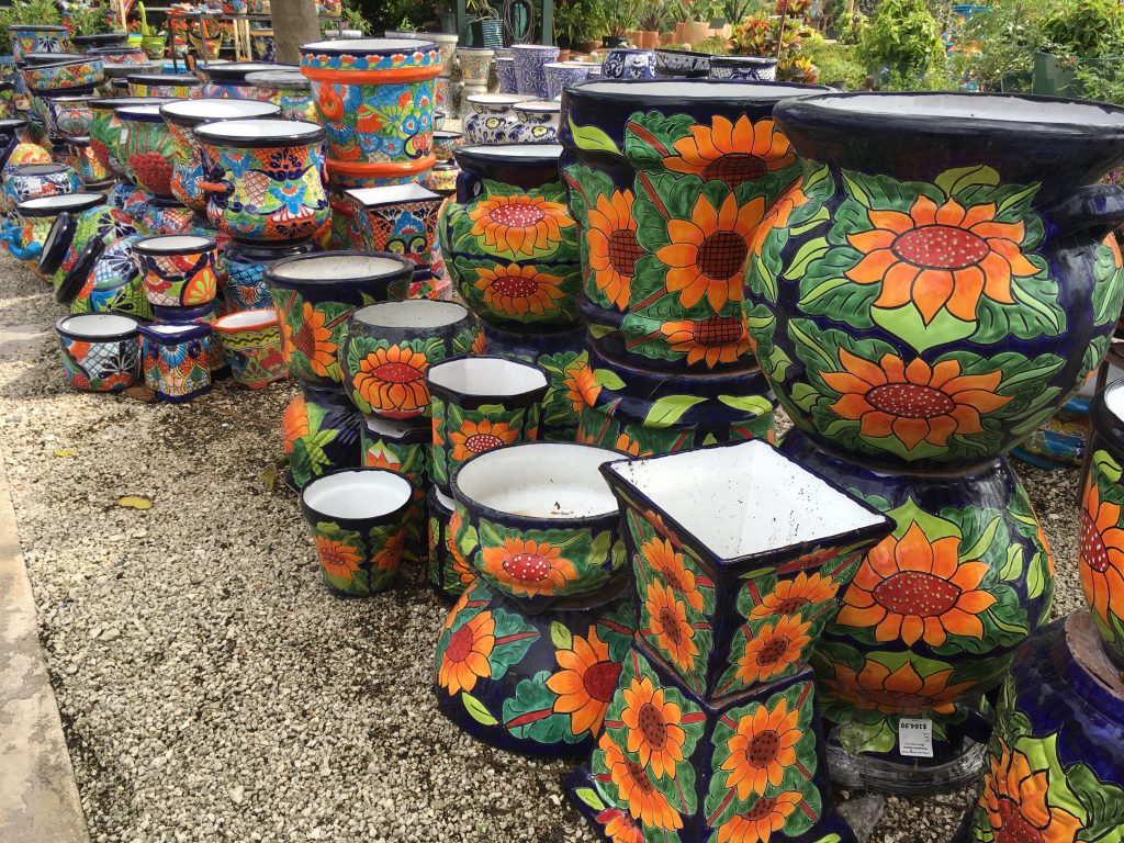 This awesome collection of pots was on display at Living Color Garden Center in Ft. Lauderdale, Fl.