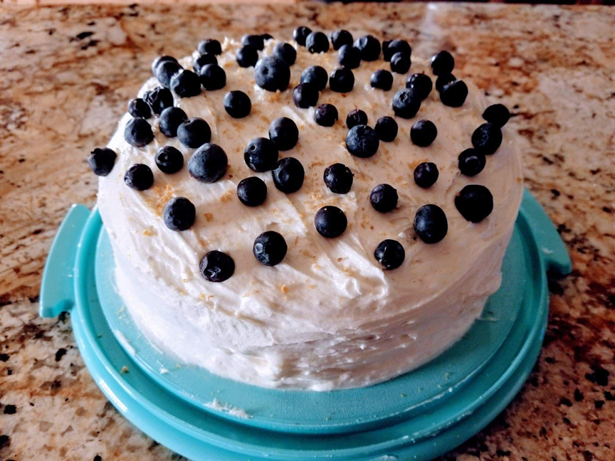 This is Kurt Stenger's lemon blueberry zucchini cake.