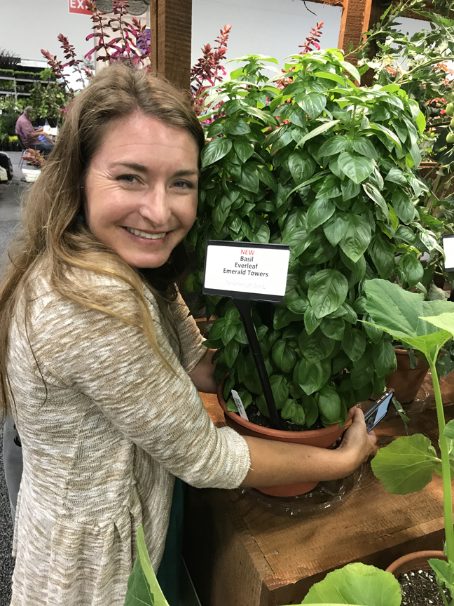 Brie Arthur is in love with 'Everleaf Emerald Towers' basil. 